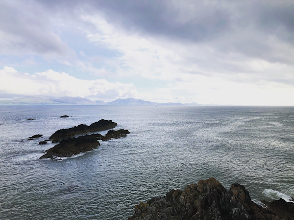 View from Llanddwyn across sea to Llyn peninsula © Ceri Leigh 2022