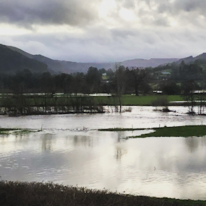 The floodplain in flood © Ceri Leigh 2022